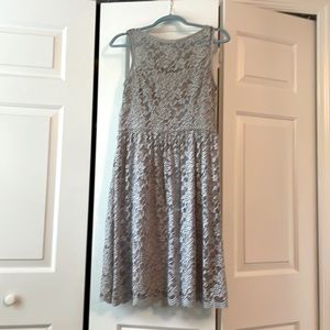 Women’s Gray Lace cocktail dress Size 8